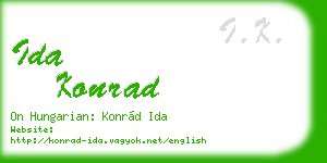ida konrad business card